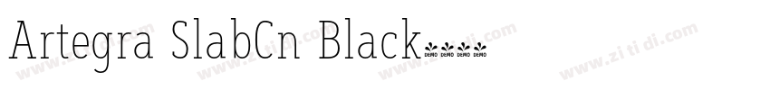 Artegra SlabCn Black字体转换